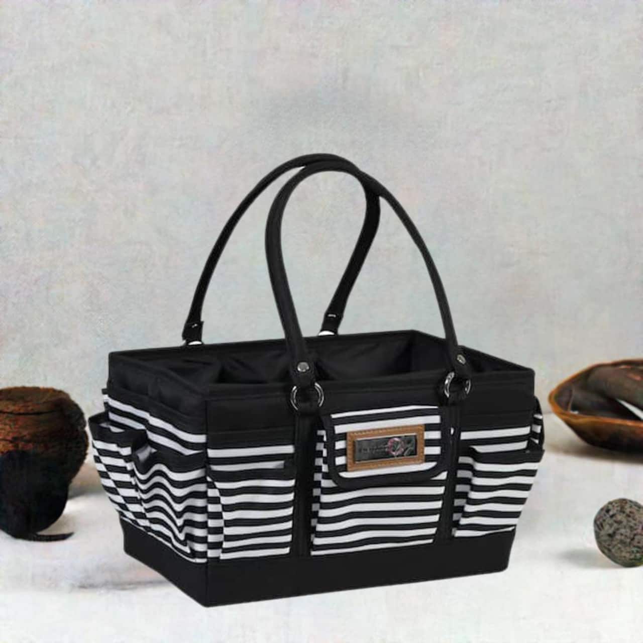 Everything Mary Black & White Stripe Deluxe Store and Tote